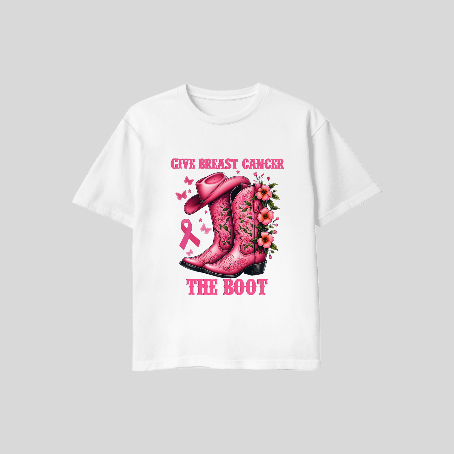 "Give Breast Cancer The Boot" T-Shirt