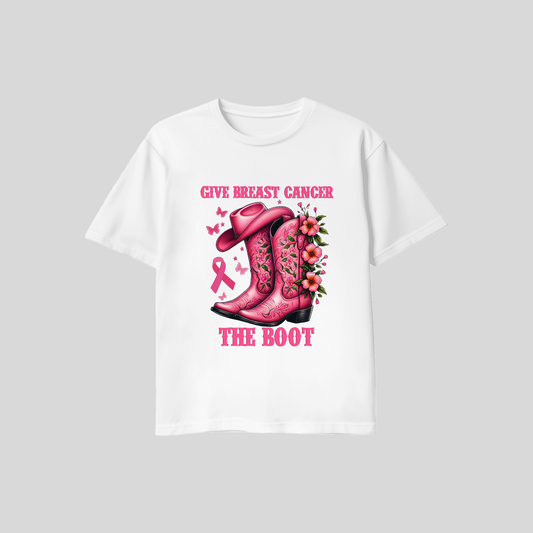 "Give Breast Cancer The Boot" T-Shirt