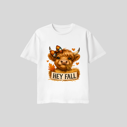 "Hey Fall" Cow T-Shirt