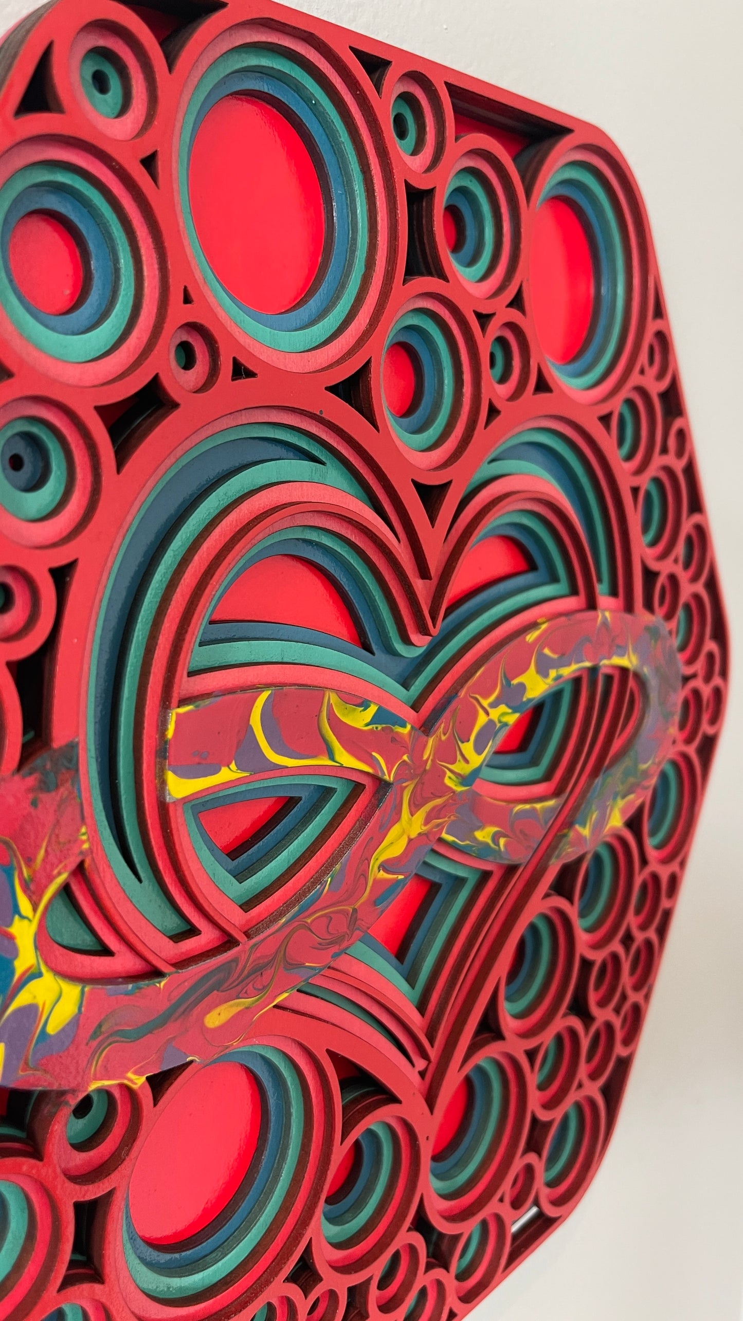 Rare 3D Infinity Heart Art