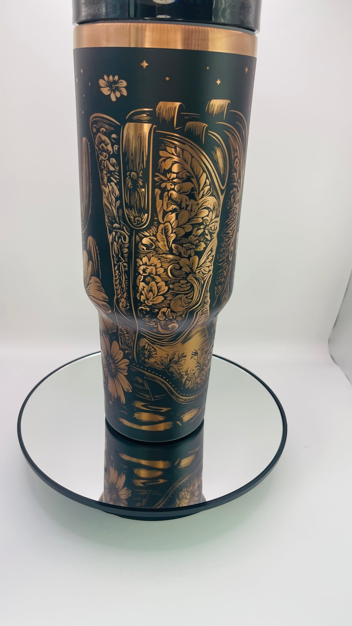 Bronze Cowgirl Tumbler - 40 oz
