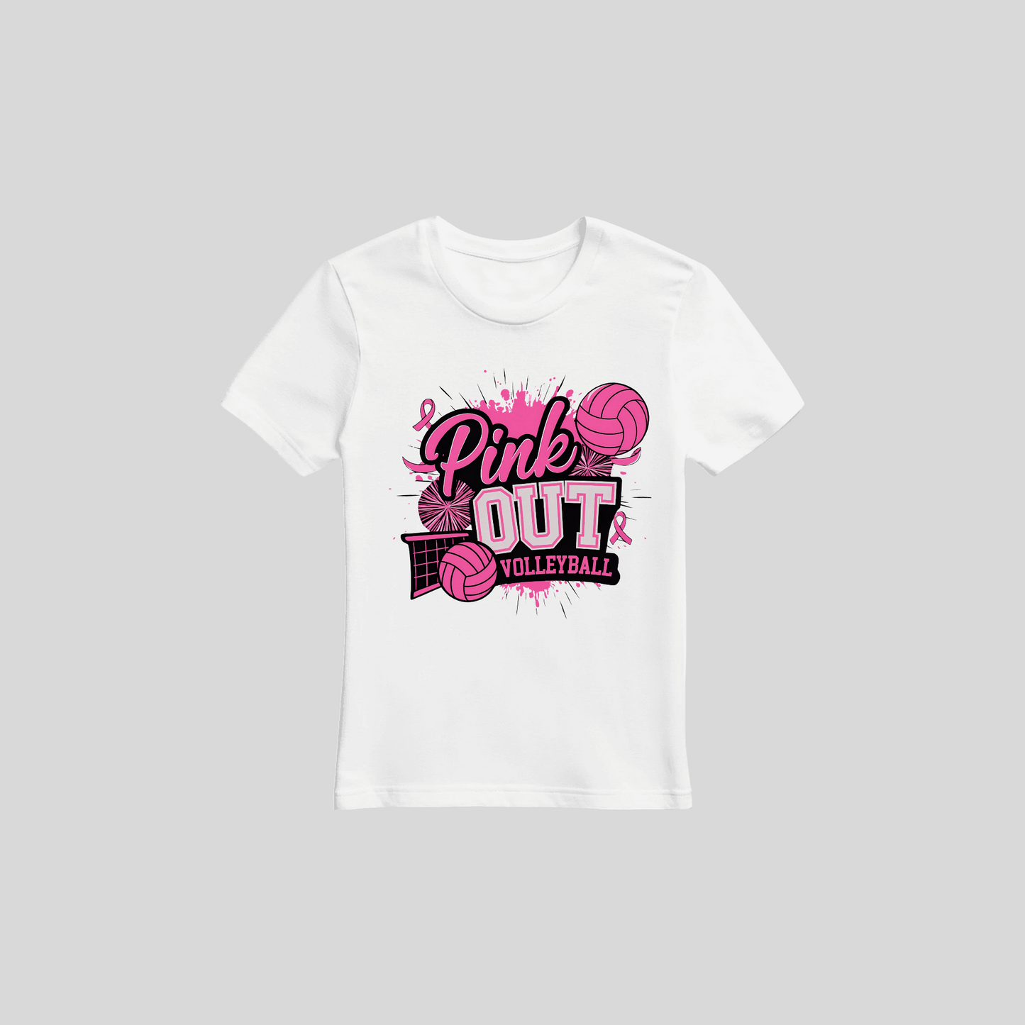 Breast Cancer Awareness - Volleyball Theme